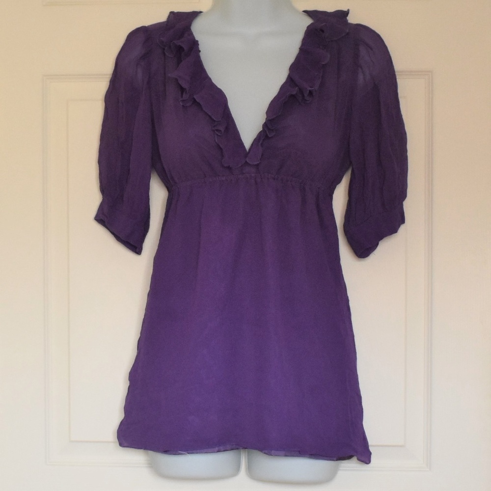 Barneys CO-OP Baby Doll Chiffon - Purple